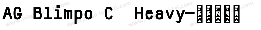 AG Blimpo C  Heavy字体转换